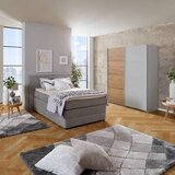 Modern Living Omara Z Drsnimi Vrati Feldkirch, Siva, Barva Hrasta | Shoptok.si