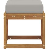  Klupa za sjedenje Prirodna i svijetlo siva 43 x 43 x 37 cm - Prirodna i svijetlo siva 40 cm Otvoreno područje nogu | shoptok.hr