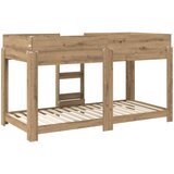  Krevet na kat za djecu Umjetnički hrast 90 x 190 cm | shoptok.hr