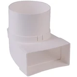 Preusmerjevalna cev ploščatega kanala Air-Circle (mere priključnega nastavka: 111 x 54 mm, premer priključnega nastavka: 100 mm)