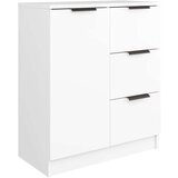  Komoda bela 60x30x70 cm konstruiran les, (20654891) | Shoptok.si