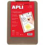 Apli podloga z vpenjalno sponko iz pvc AP013781 prosojno siva | Shoptok.si