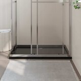  Pravokutna ABS tuš-kada crna 80 x 110 cm | shoptok.hr