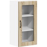  Zidni stakleni ormarić Lucca 2 pcs Hrast sonoma 40 x 31 x 80 cm | shoptok.hr