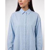 Guess LS LUCIA RELAXED HOTFIX SHIRT Plava | shoptok.hr