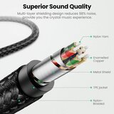 Ugreen lightning avdio kabel na 3.5 mm, črno siv | Shoptok.si