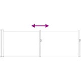  Retraktabilna bočna tende Bež 300 x 100 cm Poliester | shoptok.hr