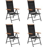  5-dijelni vrtni blagovaonski set aluminijski crni | Eponuda.ba