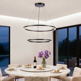  Brilagi - LED prigušiva viseća lampa na sajli PORTOFINO LED/98W/230V Ø 80 cm crna + daljinski upravljač | Eponuda.com
