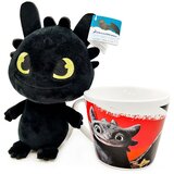 How To Train Your Dragon Šalica i plišana igračka Bezubac iz filma Kako izdresirati zmaja - 18 cm | shoptok.hr