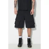 Marcelo Burlon Kratke hlače Cross Nylon Cargo Shorts za muškarce, boja: crna, CMCS001S24FAB0011001