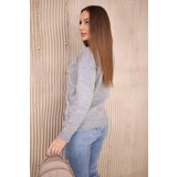 Kesi Gray sweater with high neckline | shoptok.hr