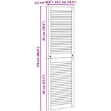  Ormarna vrata s vratima 4 pcs Prirodna 170 x 2,1 x 49,5 cm | shoptok.hr