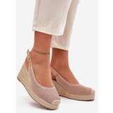 Boto Womens wedge sandals with braiding pink Tulliata | ePonuda.com