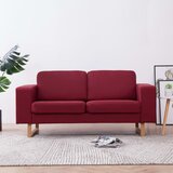 The Living Store Kavč dvosed iz blaga vinsko rdeč - Zofa, (21835715) | Shoptok.si