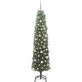 vidaXL Umestno božično drevo Zelena 180 cm PVC in Jeklo in Plastika | Shoptok.si