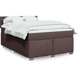  Krevet s oprugama i madracem tamnosmeđi 140 x 190 cm od tkanine | shoptok.hr