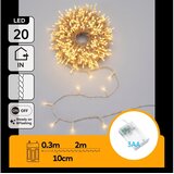 Aigostar LED božićni lanac 20x LED / 3x AA, 2,3 m, topla bela Cene