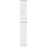vidaXL Lekarniška omara bela 30x41x174,5 cm iverna plošča | Shoptok.si