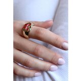 Fenzy Elegantan Prsten Crvene Boje | shoptok.hr