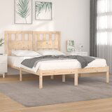  The Living Store Posteljni okvir iz trdne borovine 140x190 cm - Posteljni Okvir, (21441315) | Shoptok.si