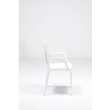 Hanah home baštenski set rattan 80x80 small lux masa takimi white | ePonuda.com