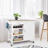  Kuhinjski kolica, dim. 100 x 48 x 90 cm, bijelo | shoptok.hr