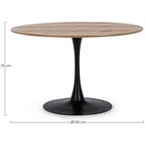 YES EVERYDAY Kovinska okrogla jedilna miza ø 120 cm Bloom – | Shoptok.si