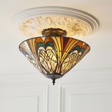 Endon 111905 - Prislonjena plafonska svetiljka Tiffany HECTOR 3xE27/10W/230V Ø 40 cm | Eponuda.com