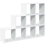 vidaXL Pregrada/regal za knjige 3razina bijeli 137,5x29x103,5cm drveni | shoptok.hr