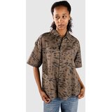 Carhartt WIP Travon Srajca duck fthr print / cyp / blk Cene