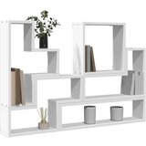 vidaXL Stenska polica bela 96x12x64 cm iverna plošča | Shoptok.si