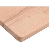  Zidna polica za Lavabo - Umivaonik od čelika i masivne bukovine - Smeđa i bijela 50 x 50 x 2.5 cm 1 Trapez | shoptok.hr