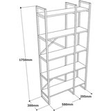 Kalune Design Bijeli/u zlatnoj boji regal u mramornom dekoru 87,5x175 cm Monica – | shoptok.hr