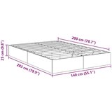  Ottomanska postelja Črna Orehovina 193 x 120 x 25 cm, (5000141792) | Shoptok.si