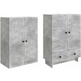  Set ormara 2 pcs Betonska siva 66 x 34,5 x 95 cm | shoptok.hr