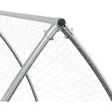 vidaXL Kavez za zečeve srebrni 300 x 105 x 120 cm od pocinčanog čelika | shoptok.hr