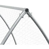vidaXL Kletka za zajce srebrna 300x105x120 cm pocinkano jeklo | Shoptok.si