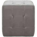 vidaXL Nočne omarice 2 kosa umetno usnje 30x30x30 cm sive | Shoptok.si