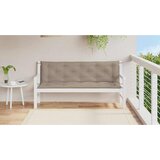  Jastuk za vrtnu klupu smeđesivi 150x(50+50)x7 cm tkanina Oxford | shoptok.hr