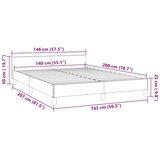  Okvir kreveta bez madraca tamnoplavi 140 x 200 cm baršunasti | shoptok.hr