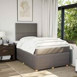 Krevet s oprugama i madracem smeđesivi 120 x 190 cm od tkanine | shoptok.hr
