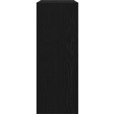vidaXL Konzolna miza Črna hrastovina Inženirski les 78 x 30 x 80 cm | Shoptok.si