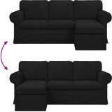 SOFA Crna 195 x 138 x 80 cm tkanina | shoptok.hr