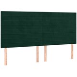  s oprugama i madracem tamnozeleni 160x200 cm baršunasti | shoptok.hr