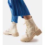 Gemre Beige lace-up ankle boots Corpus | Shoptok.si