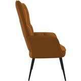  Stolica za opuštanje smeđa baršunasta | shoptok.hr