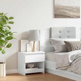 Noćni ormarić visoki sjaj bijeli 40x30x39 cm konstruirano drvo | shoptok.hr