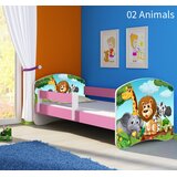  Dječji krevet ACMA s motivom, bočna roza 140x70 cm 02 Animals | shoptok.hr