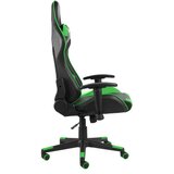 vidaXL Okretna igraća stolica zelena PVC | shoptok.hr